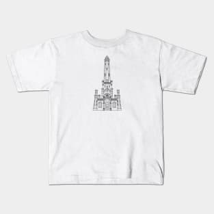 Chicago Water Tower • William W. Boyington • Chicago, Illinois Kids T-Shirt